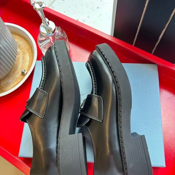 Prada Black Loafers - Picture 2 of 7